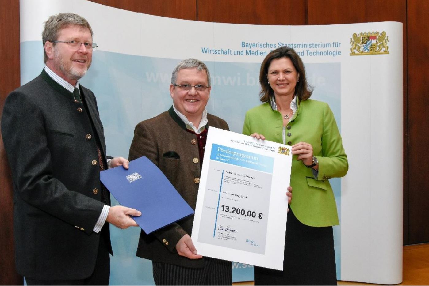 Förderbescheid für Ladesäulen