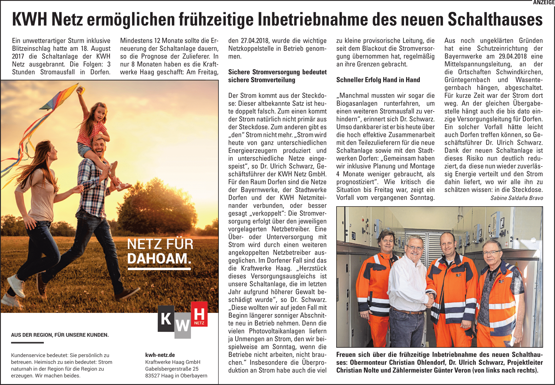 Förderbescheid für Ladesäulen Neue Schaltanlage fertiggestellt